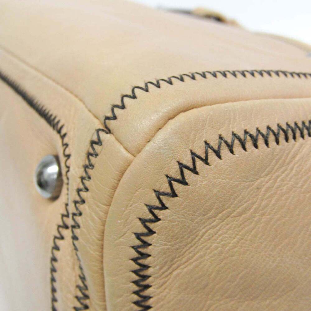 CHANEL Cream Leather Boston Bag - Picture 4 of 16